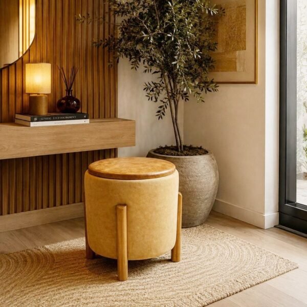 Pouf Rond Scandinave